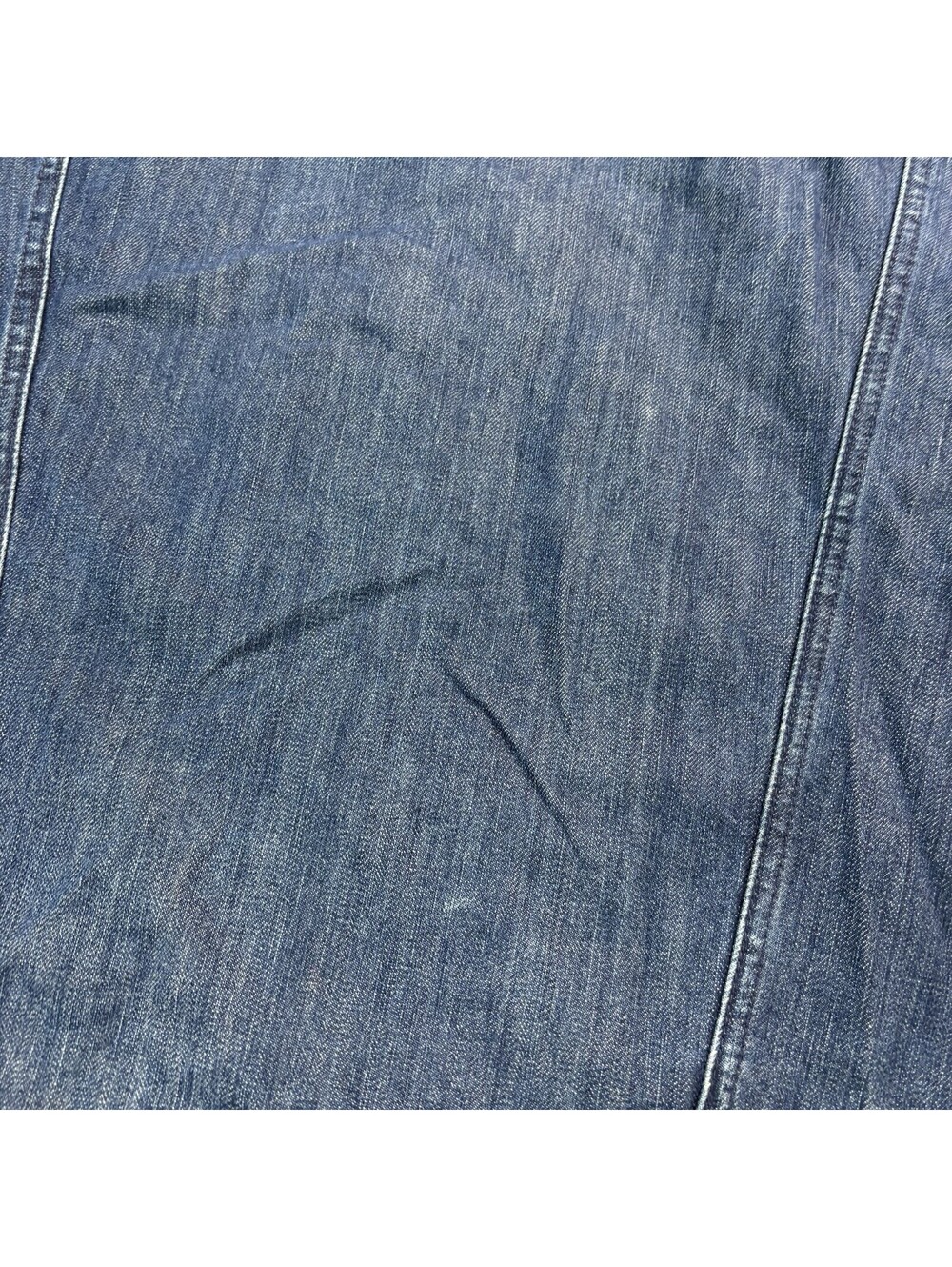 Vintage 90s Knockout Jeans Denim Jean Trucker Jacket Size XL Blue Baggy Hip Hop - Picture 7 of 9